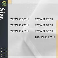 Vista 5 de N&Y HOME - Cortina de ducha o forro de cortina de ducha de tela, estilo hotel