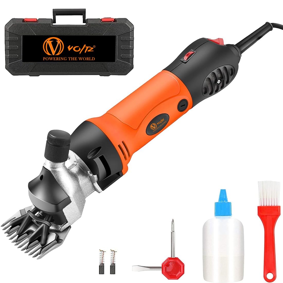 VOLTZ Sheep Clipper 13 Straight Teeth 1200W 2400 RPM Electric Professional Heavy Duty Animal Clippers Grooming Clippers for Shaving Thick Hair in Sheep, Goats and Pet Livestock (B0CJHZDC5B) Amazon Price History, Amazon Price Tracker