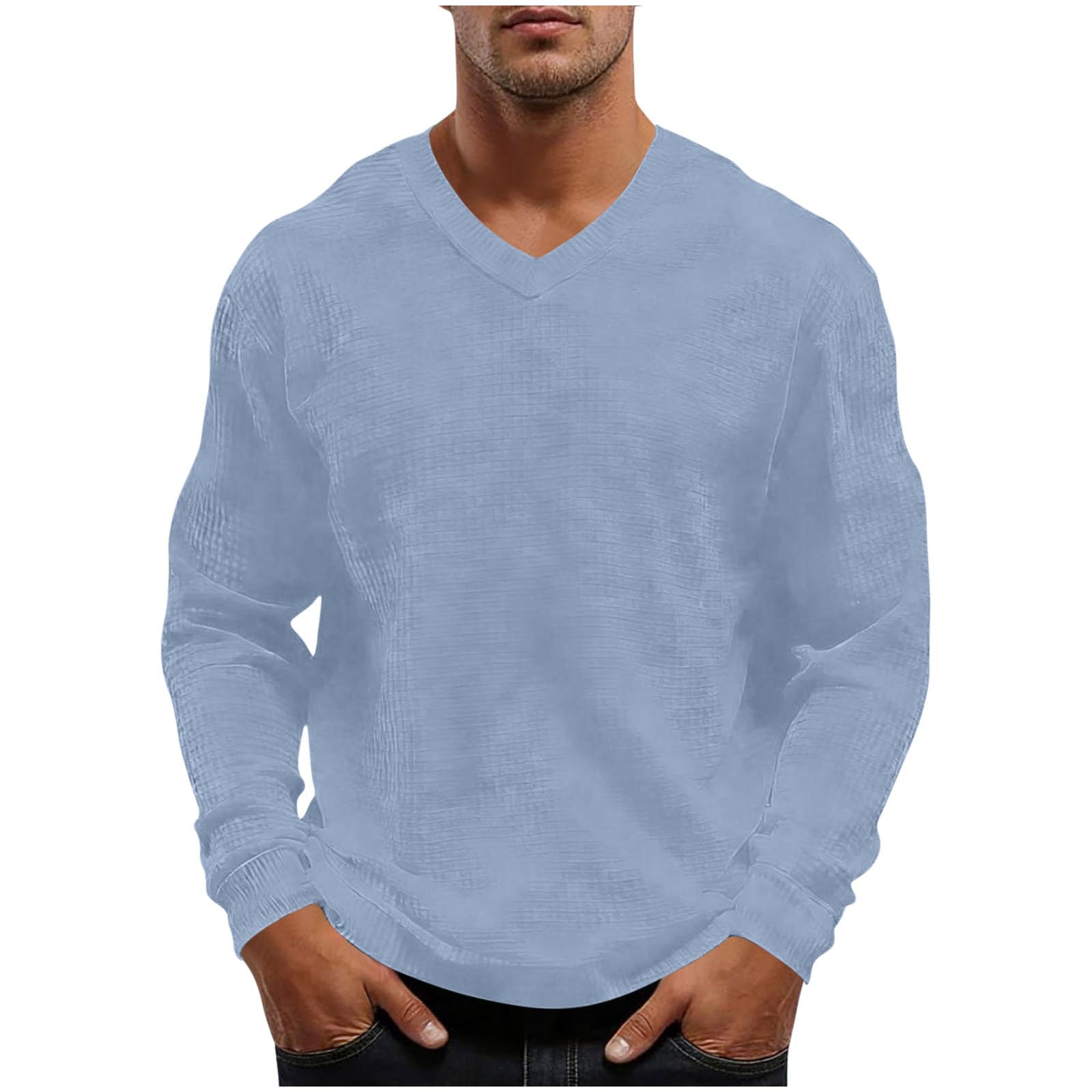 Generisch Sommer Hemd Herren Leinenhemd Herren Einfarbig Leinen Hemden Langarm mit Tasche Business Hemd Regular Fit Langarmshirt Lässig Freizeithemd Leichte Leinenshirt Atmungsaktiv Strandhemd