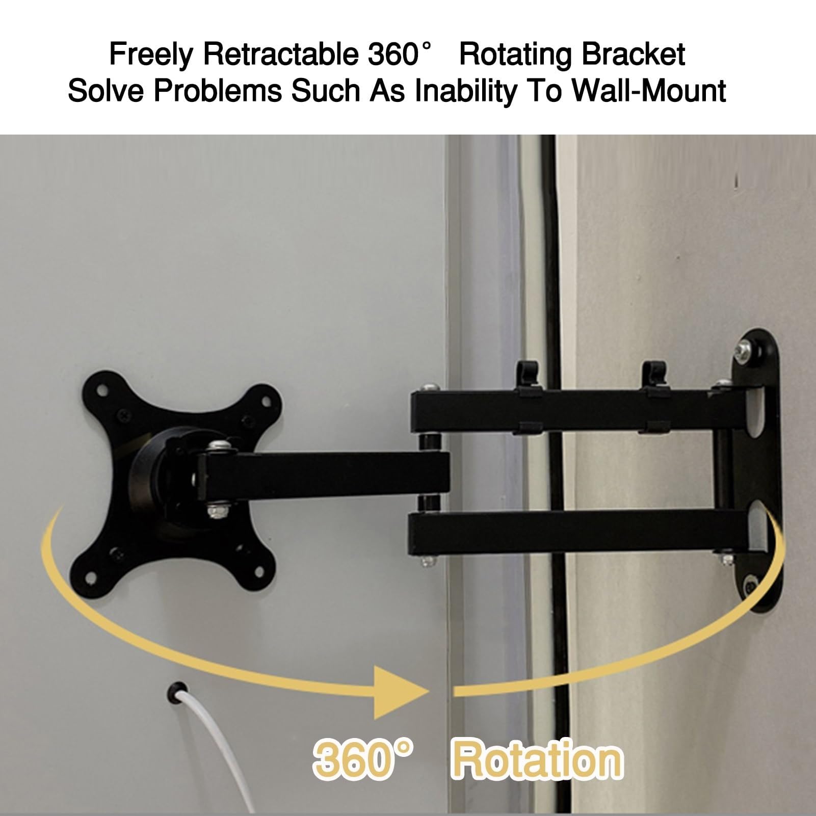 Specchio angolare Girevole da Bagno con Luce, Specchio Ovale Pieghevole da Parete, Specchio da Trucco antiappannamento, Specchio Decorativo Illuminato, per bagni di casa e Hotel (Nero, 60x80