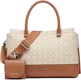 Calvin Klein womens Bianca Triple Compartment Satchel