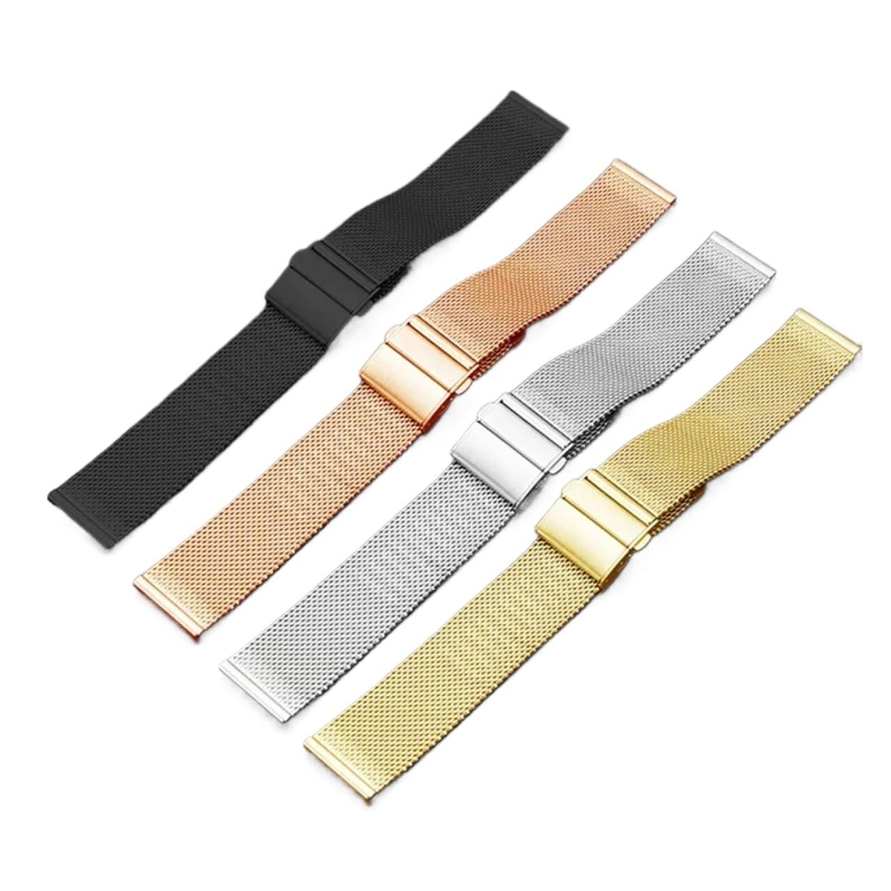 yingyingjia Bracelet En Métal Milanais Acier Inoxydable 18 Mm 20 22