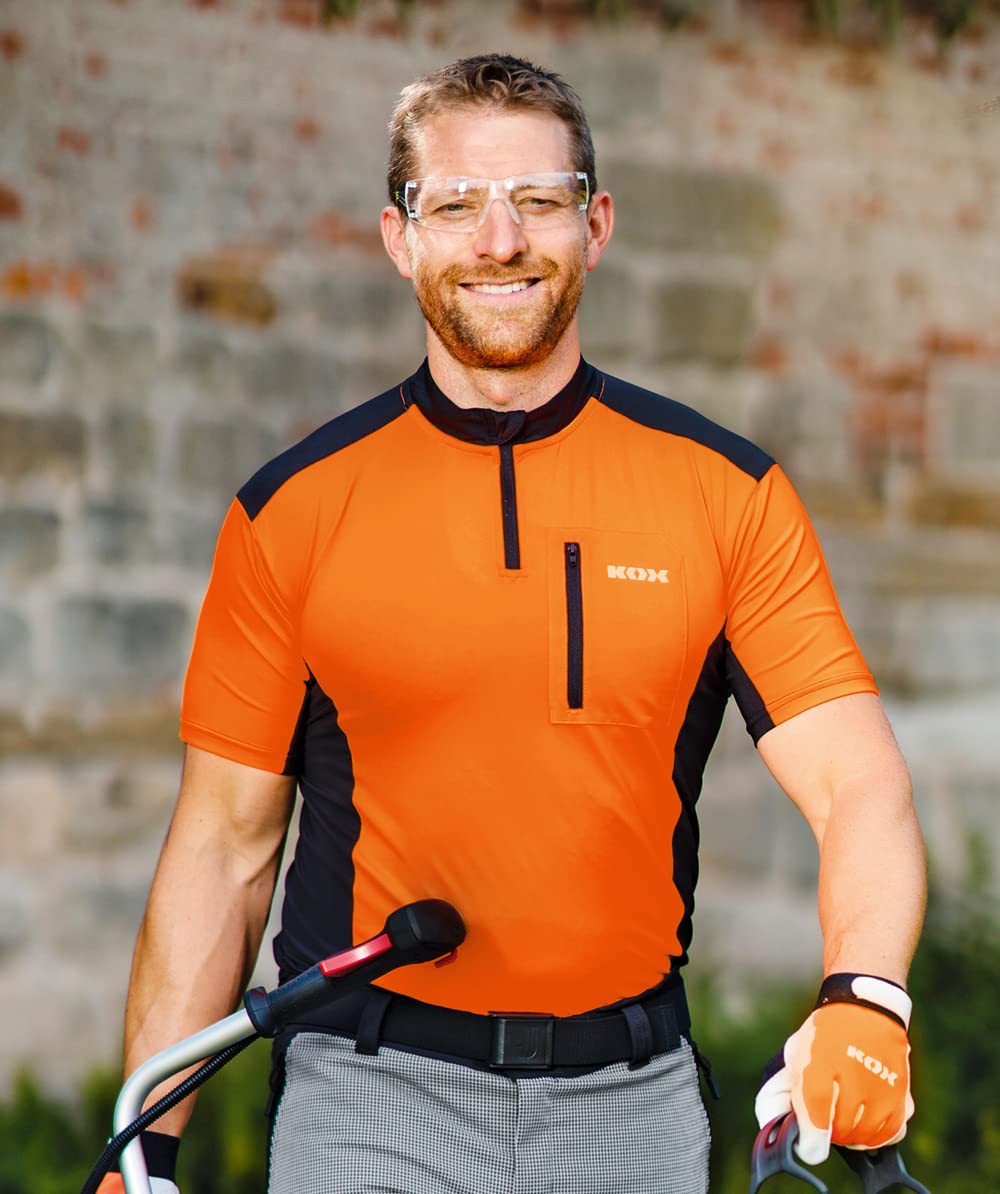 KOX Funktionsshirt Kurzarm Orange/Schwarz Größe XXL