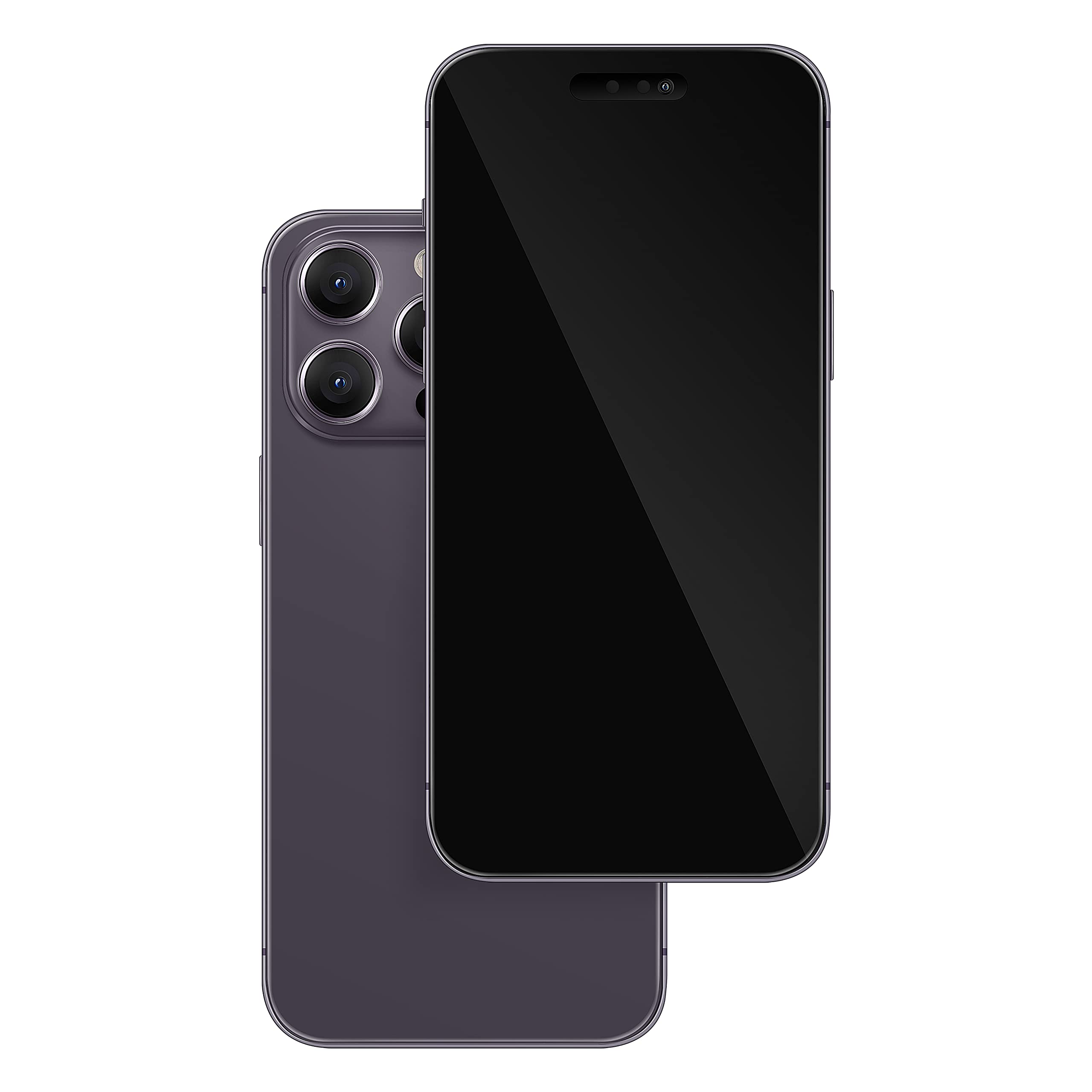 Non-Working Replica 1:1 Pretend Phone Dummy Display Model for 14 Pro 6.1 Inches Fake Model Baby Cell Toy (14 Pro Purple Black Screen)