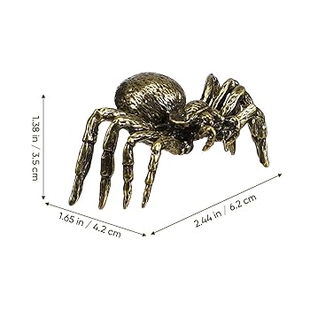 銅細工 蜘蛛 置件 五毒大蜘蛛 毒蜘蛛 装飾品 工芸品 美術品 置物 銅細工 蜘蛛 置件 五毒大蜘蛛 毒蜘蛛 装飾品 工芸品 美術
