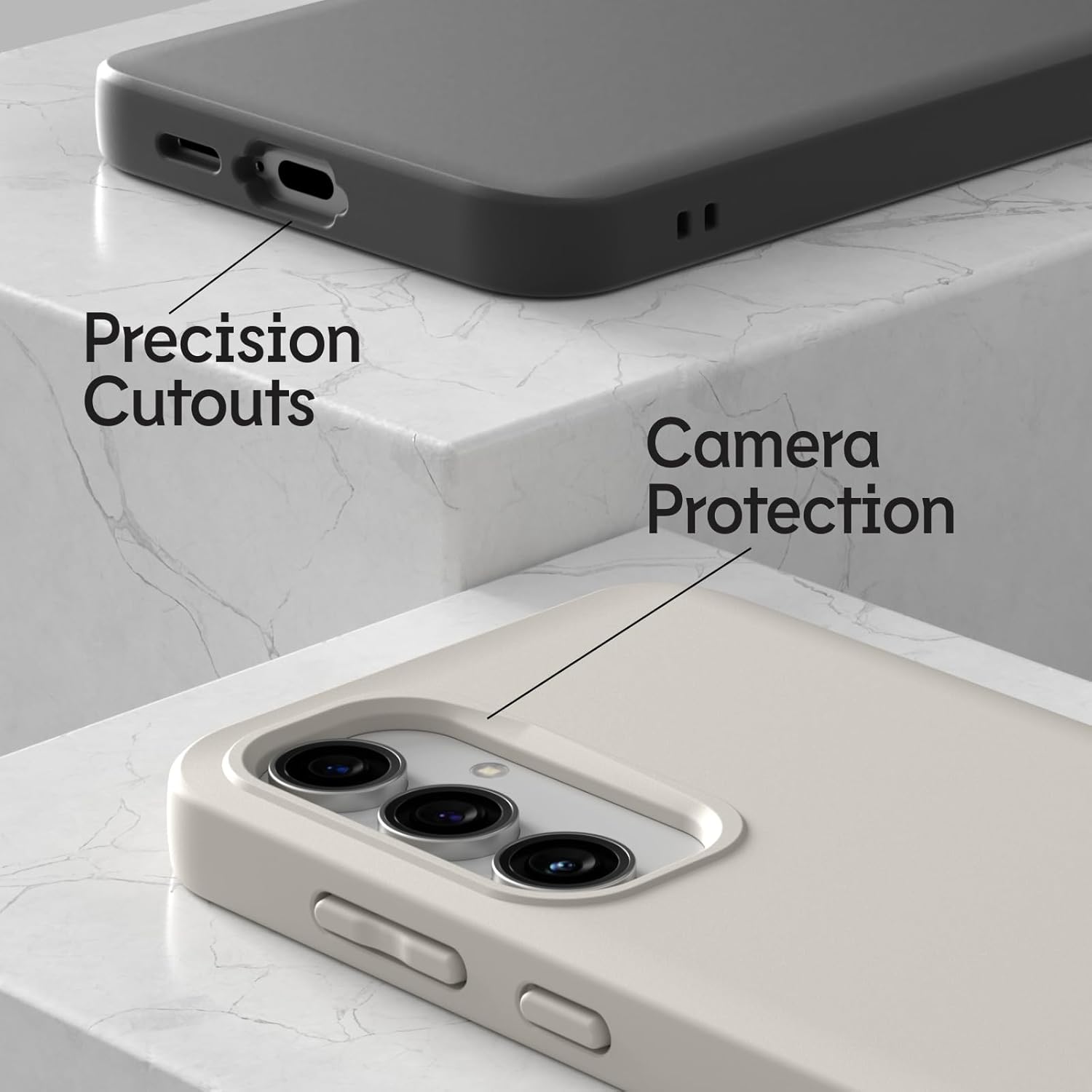 RhinoShield SolidSuit Case Compatible with Magsafe for [Galaxy S24 FE] | Shock Absorbent Slim Design Protective Cover with Premium Matte Finish 3.5M / 11ft Drop Protection - Shell Beige