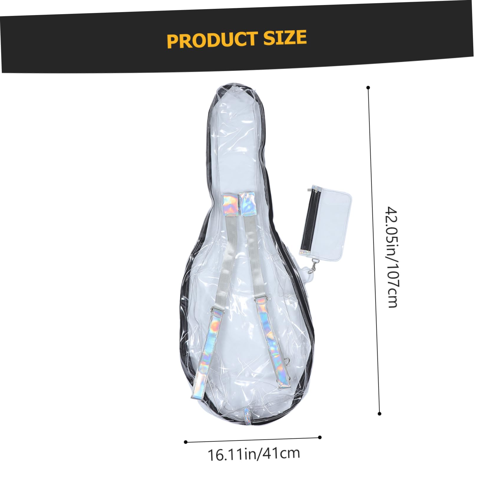 Toyvian 1 Szt Przezroczysta Torba Na Gitarę Wygodna Torba Na Gitarę Wodoodporny Plecak Podróżny Torba Organizator Na Torebkę Plecak Na Komputer Pokrowiec Na Gitarę Klasyczną Przenośny