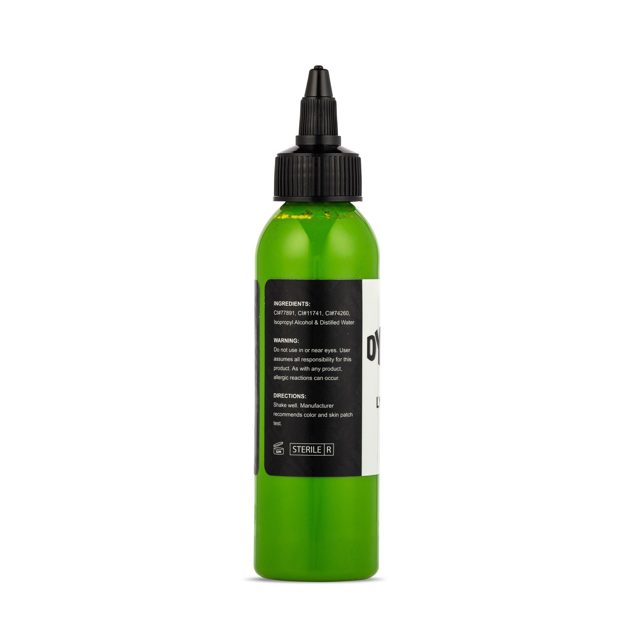 Dynamic Color Lime Green Tattoo Ink Made in USA Since 1990 4 oz | Sterilized and lot-numbered for full traceability; established American brand trusted by artists worldwide product thumbnail 5