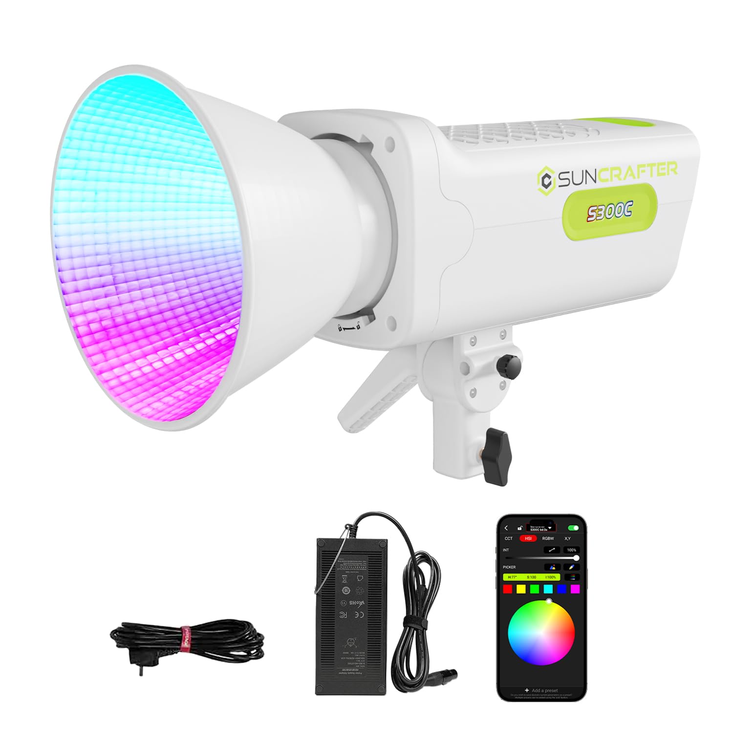 Amazon.com : SUNCRAFTER 300C 300W RGB+ACL LED Video Light, Ultra