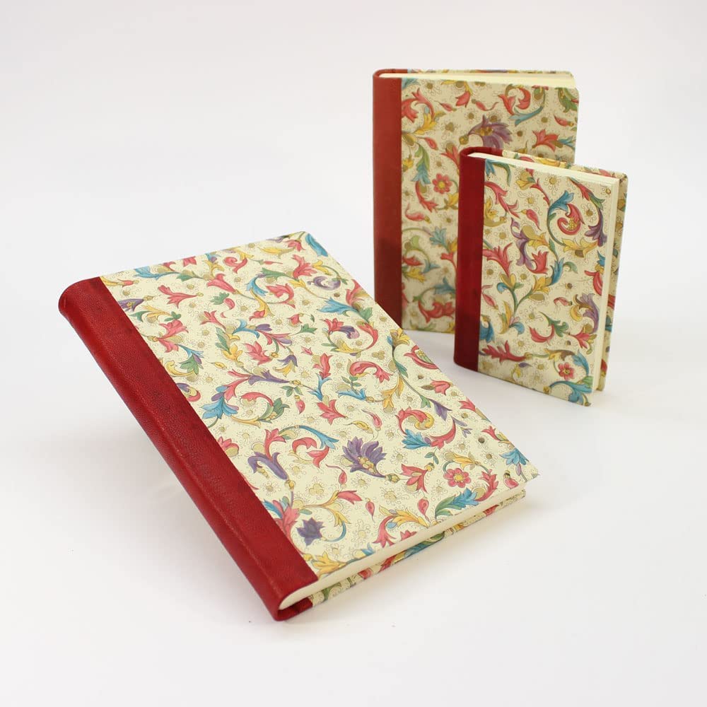 Florentia Hardcover Notebook with Leather Spine (Large)