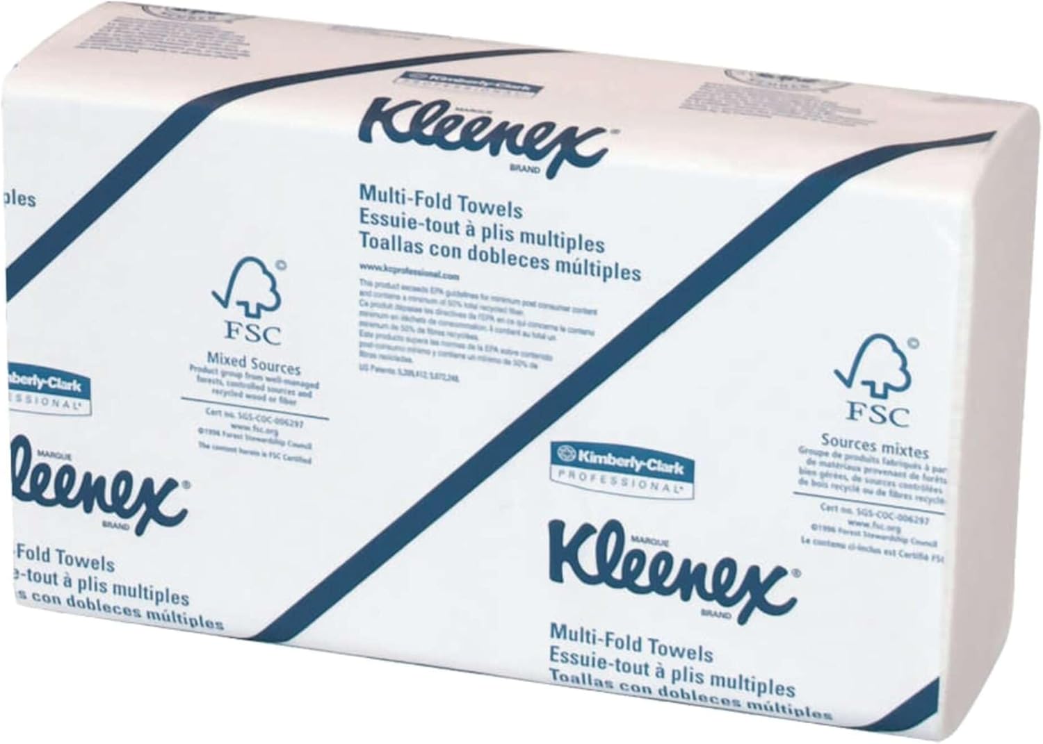 Kleenex Multi-Fold Towels 9.3 " X 9.4 " Box Of 8 Pack White