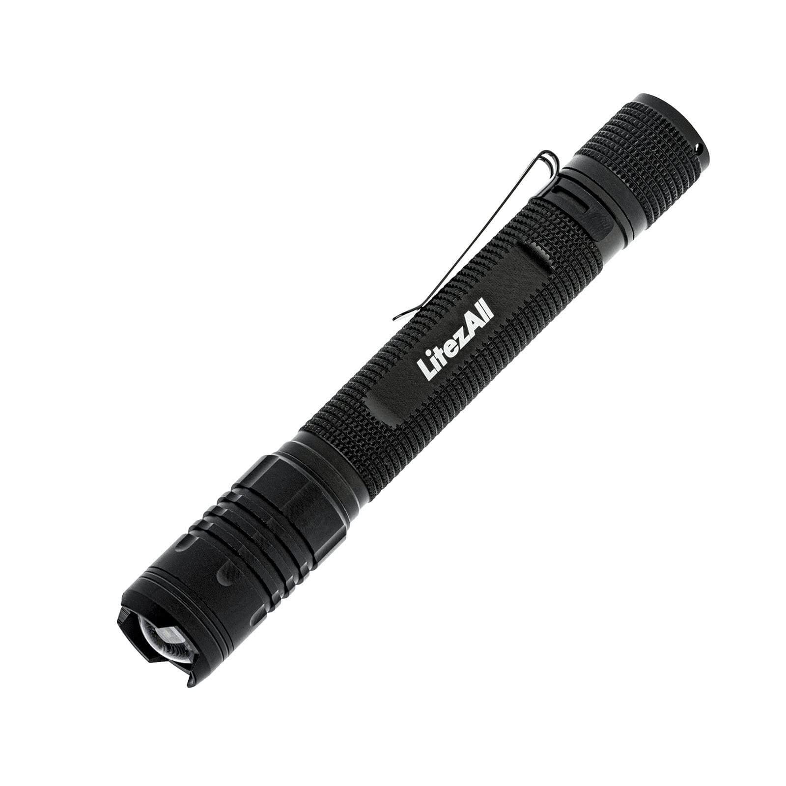 LitezAll280 Lumen Tactical Flashlight, Compact LED Pocket Flashlight for Everyday Carry, Battery Powered EDC Light for Work, Outdoor, Emergency, and Home Use – Easy Operation