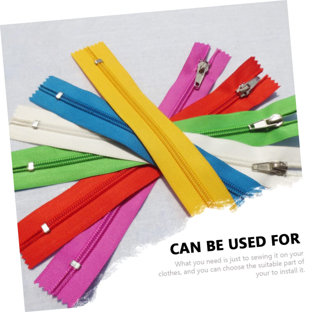 jojofuny 100pezzi Cerniere in Nylon Colorate Per Cucire Cerniere Per e Vestiti Resistenti e Durature Colori Misti