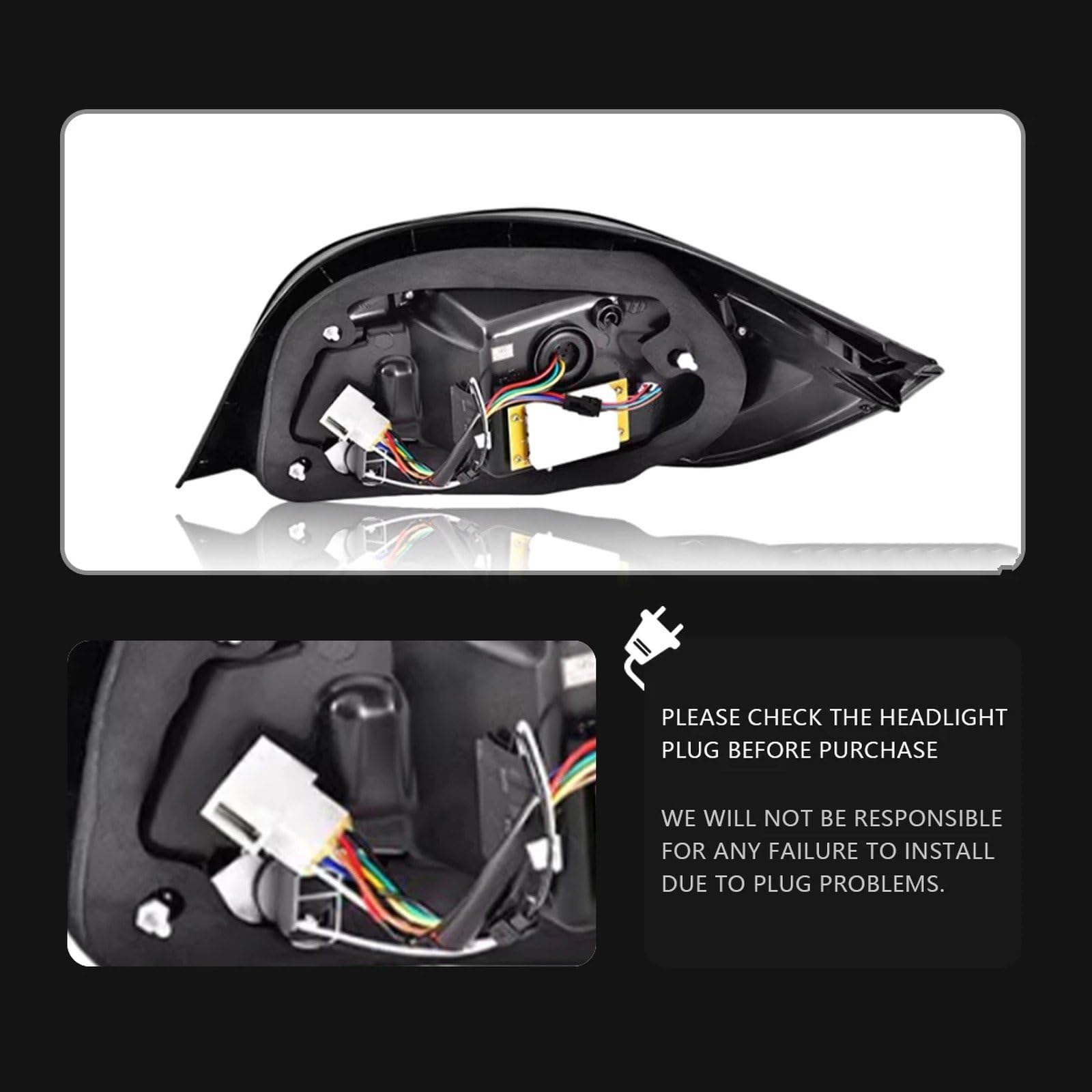 Dla BMW Seria 5 E60 2008-2010 Światło Bagażnika Lampa Tylna Części Zamienne (1 Pair) Światła Tylne Samochodu(Red)