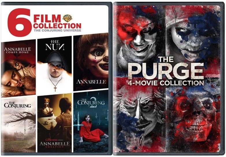 Conjuring Universe & The Purge 10-Movie DVD Collection – The Conjuring, Annabelle, The Nun & The Purge Films – Horror Franchise Box Set