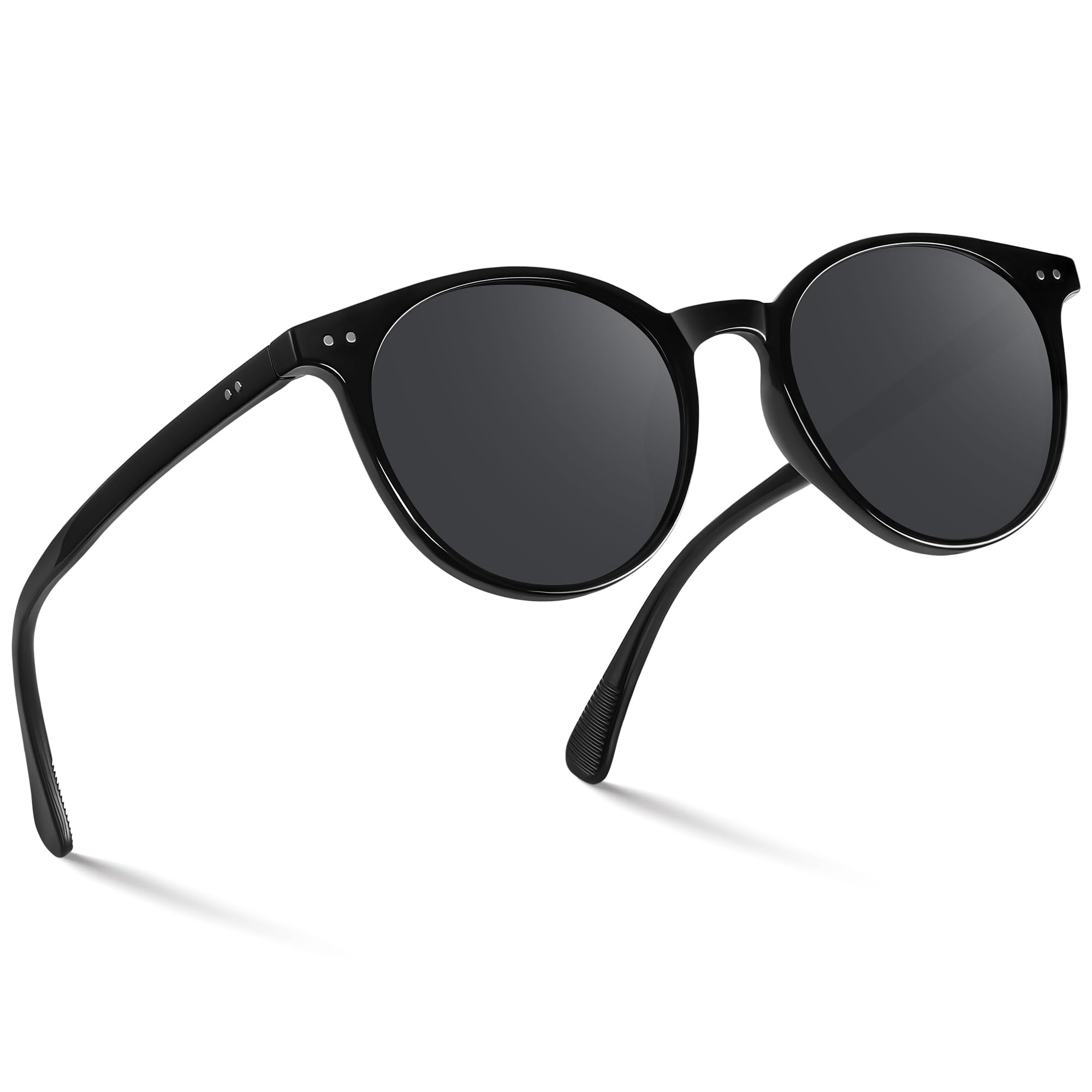 Wrimen Sonnenbrille-Damen-polarisiert-UV400 Schutz-Sunglasses-Woman-Retro-Runde-Klassisch-Sonnenbrillen-Fashion-Brille-Unisex