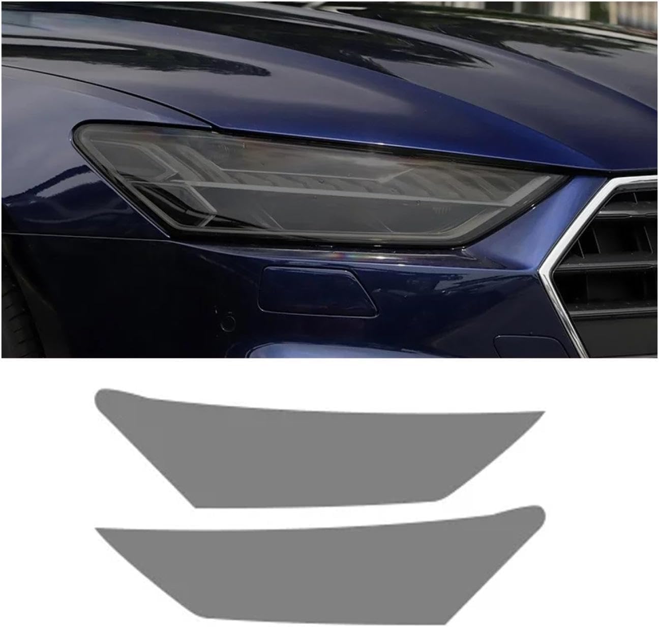 SamLng Car Front Light Film for A7 2019-2024 Precut Headlight Protective Film Car Front Headlamp Protection Film car Lights Film Headlight Anti-Scratch Non-Yellowing Protective Film