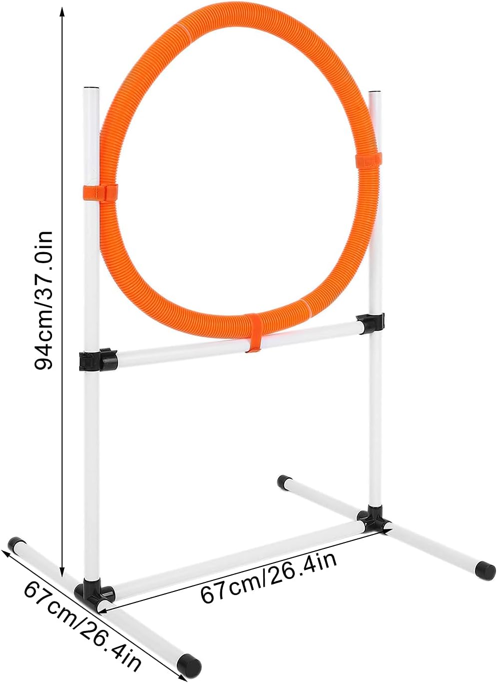 Dog Training Equipment Set Bar, Hurdle, Hoop, and Pole Obstacle Course