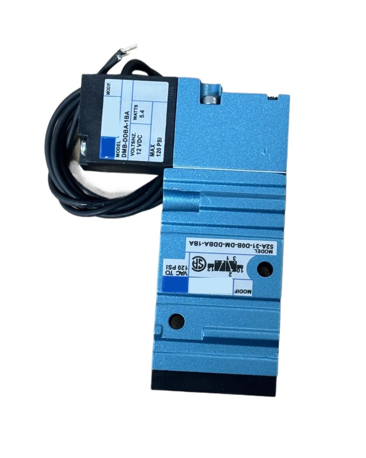 BACYDLPL Solenoid Valve 52A-31-DOB-DM-DDAJ-1JM 52A-31-D0B-DM-DDAJ-1KJ DDBA-1BA(52A-D0B-DM-DDBA-1BA)