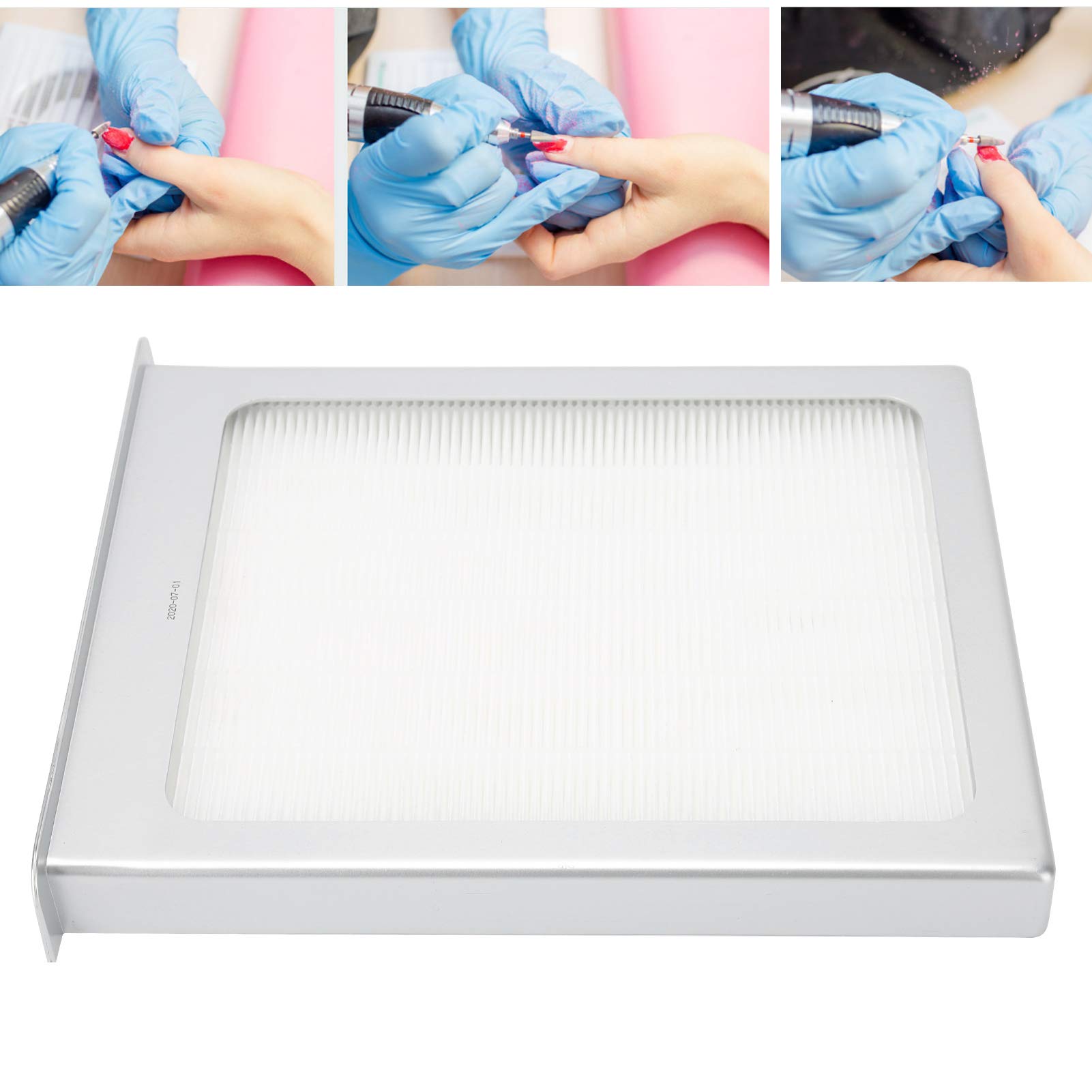 Eingebetteter Siebfilter für 48W Nagel Staubsammler, hocheffizienter Luftfilter für Nageltisch und Nail Art Anwendungen