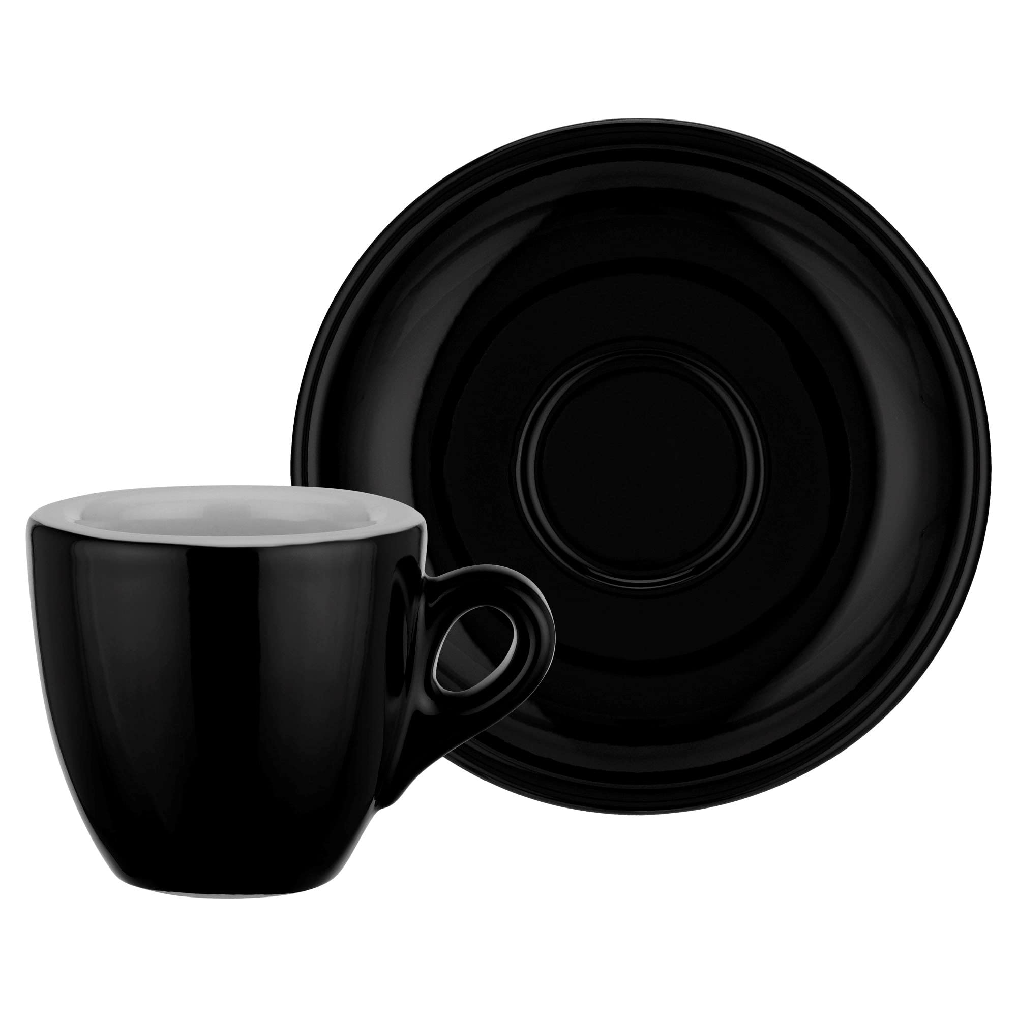 Nuova Point Espressotasse PALERMO schwarz 56 ml - 6 Tassen