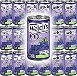 Welch's Grape Juice 100% Juice, 5.5oz (Pack of 18, Total of 99 Oz)