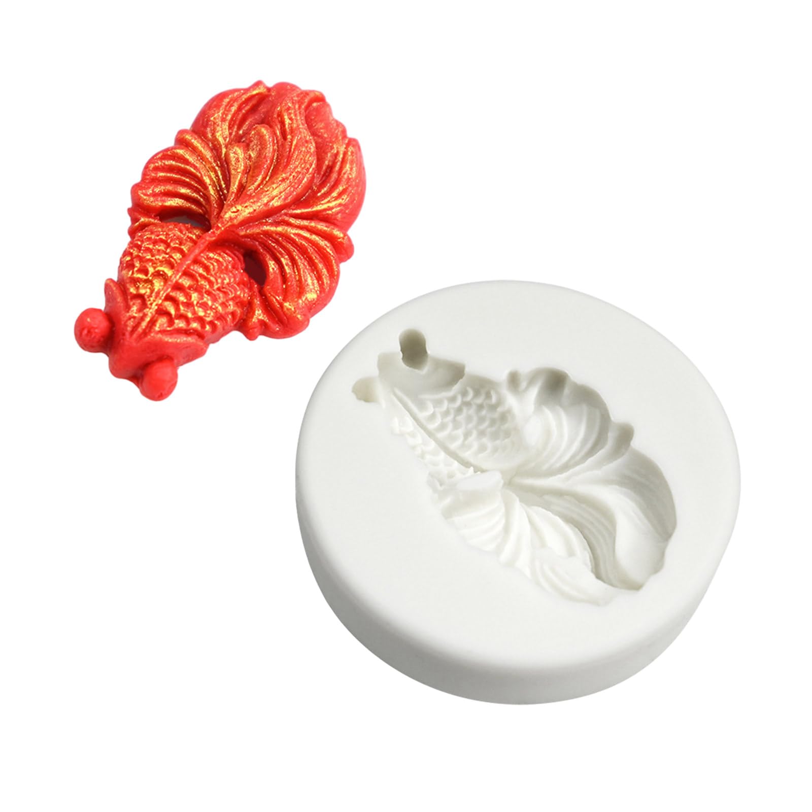 Kalttoy Sm3951 Carp Fish Silicone Mold Fondant Cake Supplies Pastry Baking Tool Resin Ornament Soaps Mold Fondant Molds Christmas Silicone For Cake Birthday Decoration