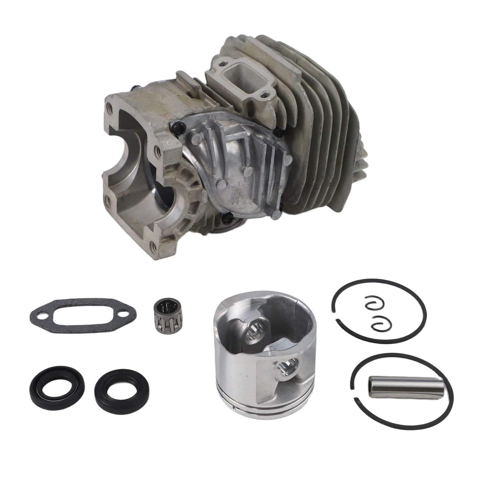Cylinder 47 mm i zestaw tłoka do pił łańcuchowych MS291 MS291C MS271 1141 020 1206 części do piły łańcuchowej do zestawu cylindrów pierścieni tłokowych