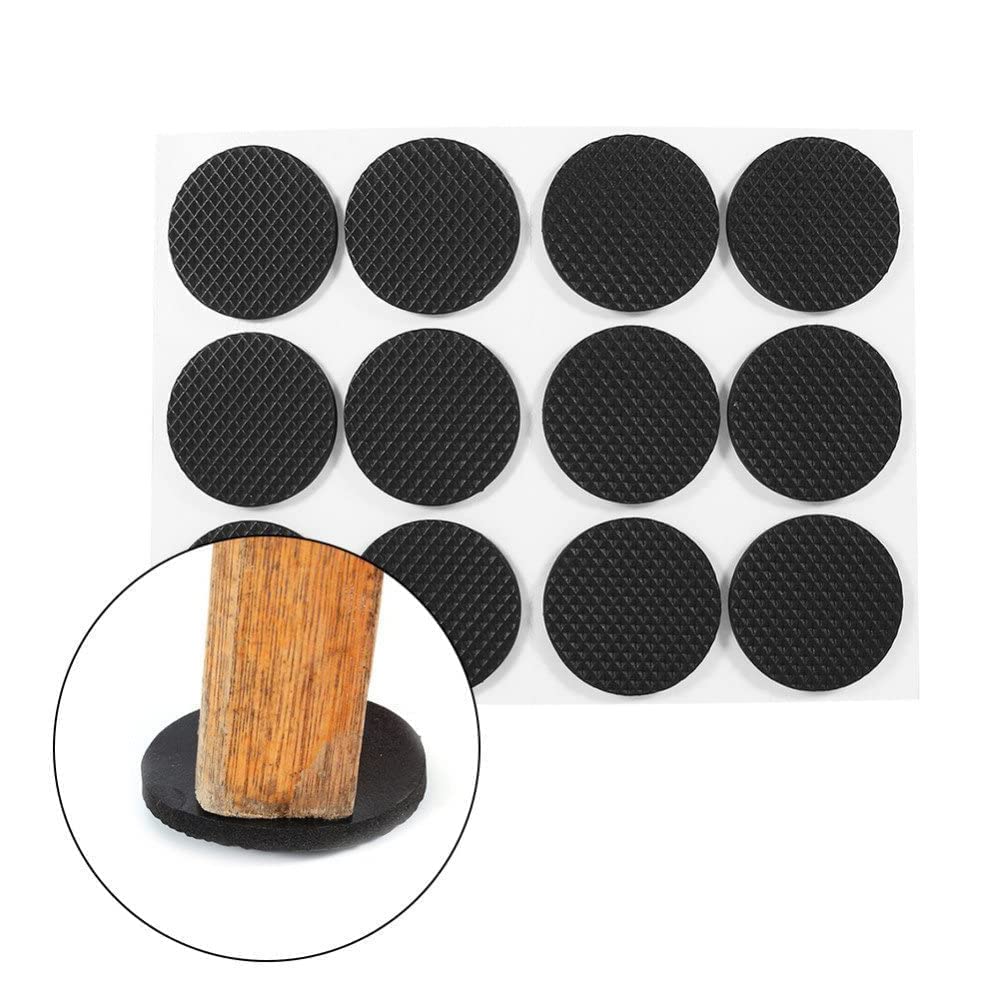 GLNRM Self Adhesive Round Rubber Floor Protector Non Slip Furniture Pads, Sofa, Bed, Table, Cabinet, Dining Chairs Balance Pad Noise Insulation Pad 9 Pieces (Round Pad) (B0BPTCMC1L) Amazon Price History, Amazon Price Tracker
