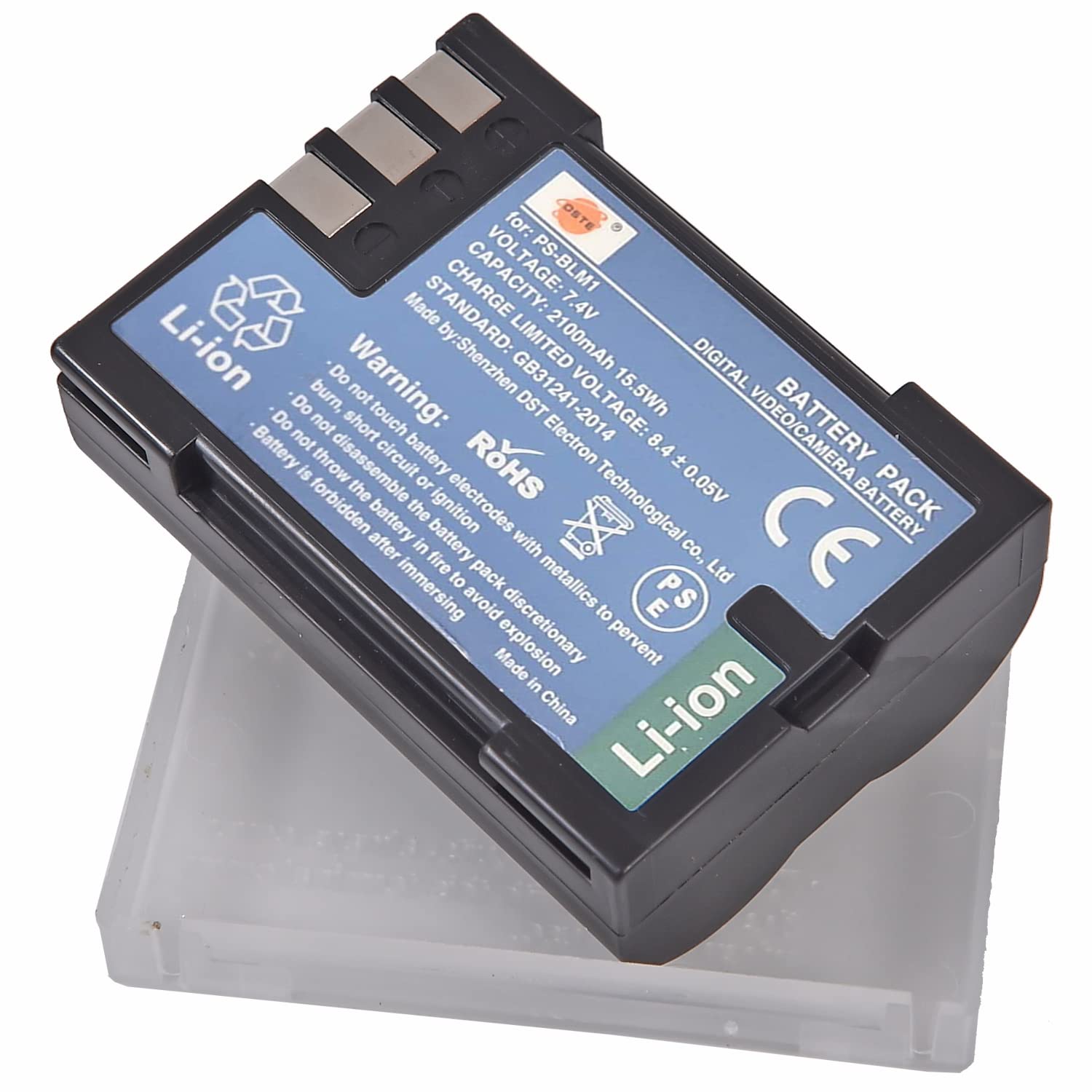 Batterie Li-ion PS BLM1 PS-BLM1 BLM-1 + chargeur double USB pour Olympus EVOLT E-300 E-330 E-500 E-510 C-5060 C-7070 C-8080 E-1  44