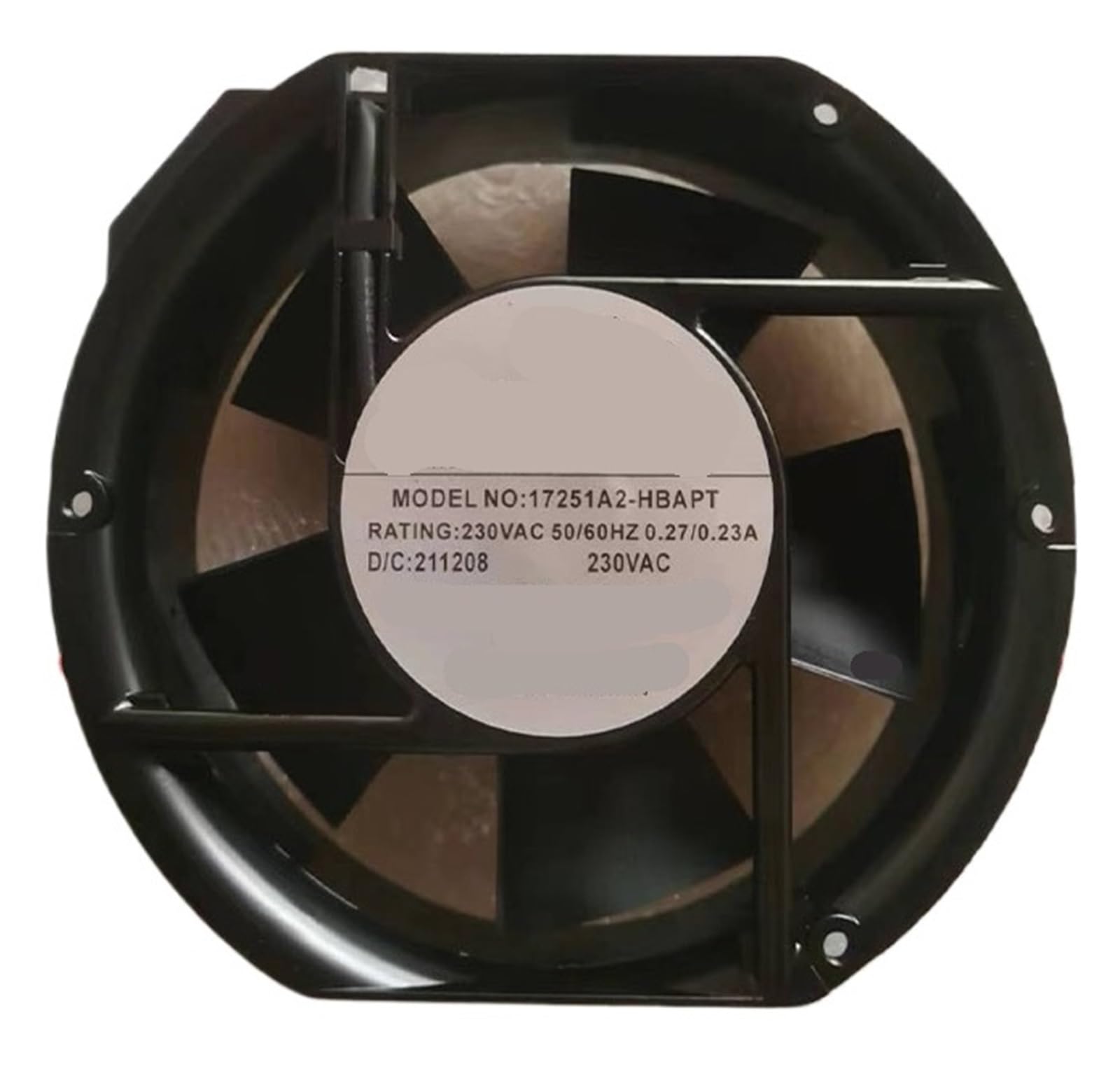 Lzikkgki One Color 17251A2-Hbapt Ac 230V 0.27/0.23A 172X150x51mm Cooling Fan
