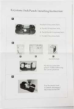 iMBAPrice Universal Cat6/Cat5e/RJ11/12 Keystone Jack Punch Down Stand