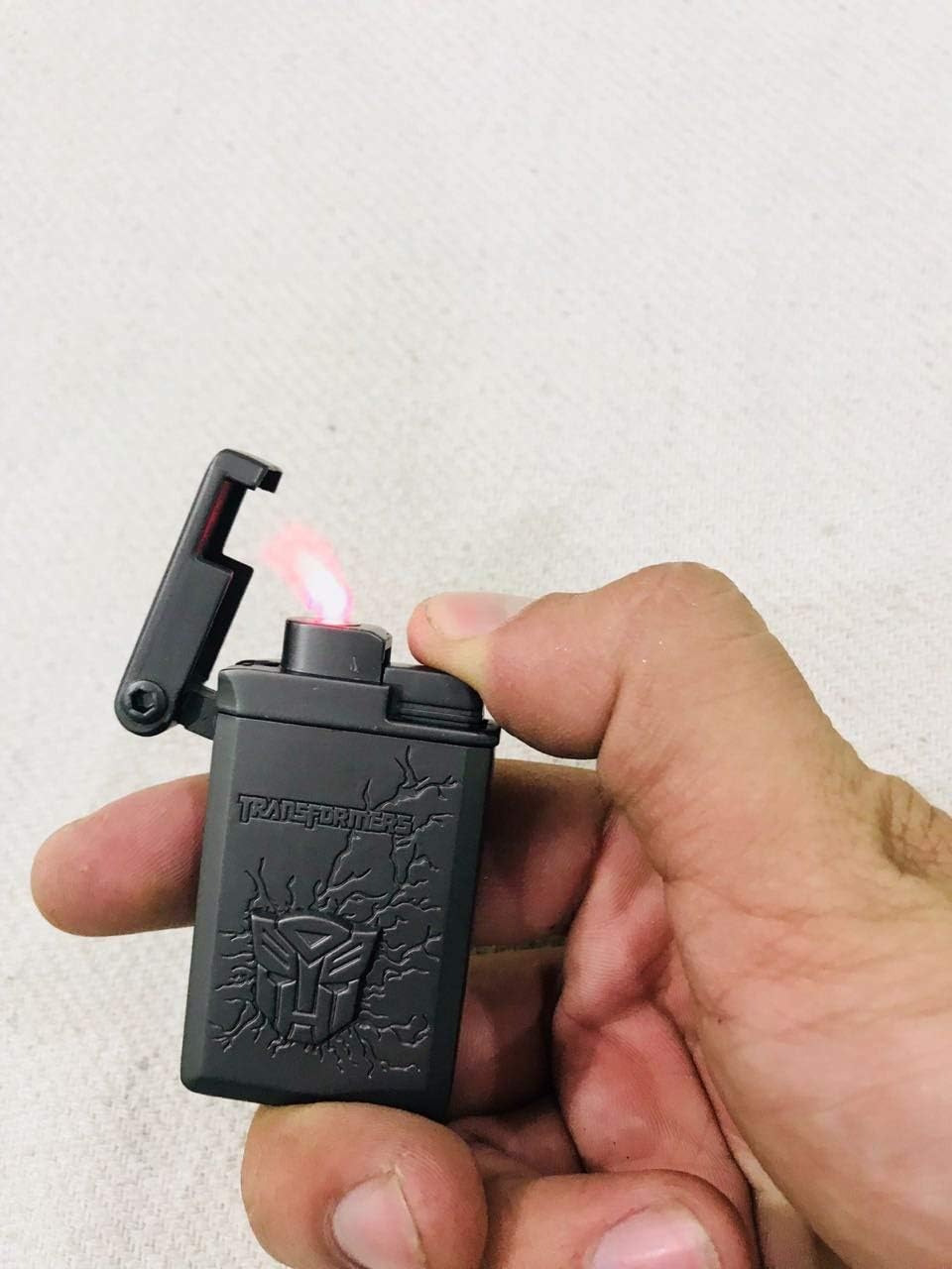 The Craft Store Metal Pocket Lighter Engraved Pocket Windproof Lighter with Jet Flame Lighter Antique Trans