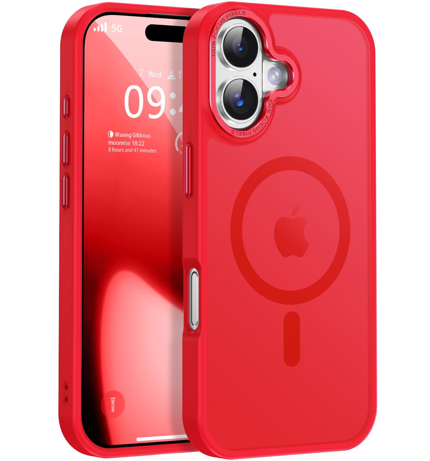 Newfuture Strong Magnetic Compatible with iPhone 17 Pro Case [13 FT Military Drop Protection] [Compatible with Magsafe] Slim Translucent Matte Shockproof with Anti-Fingerprint Phone Case, Tender Pink — view 188