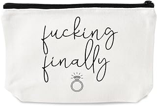 Bridal Shower Gifts for Bride Gifts Cosmetic Bag for Women Engagement Gifts for Her Bachelorette Party Favors Funny Wedding Gifts for Newlyweds Bride To Be Gift Makeup Bag Cute Engaged Gifts