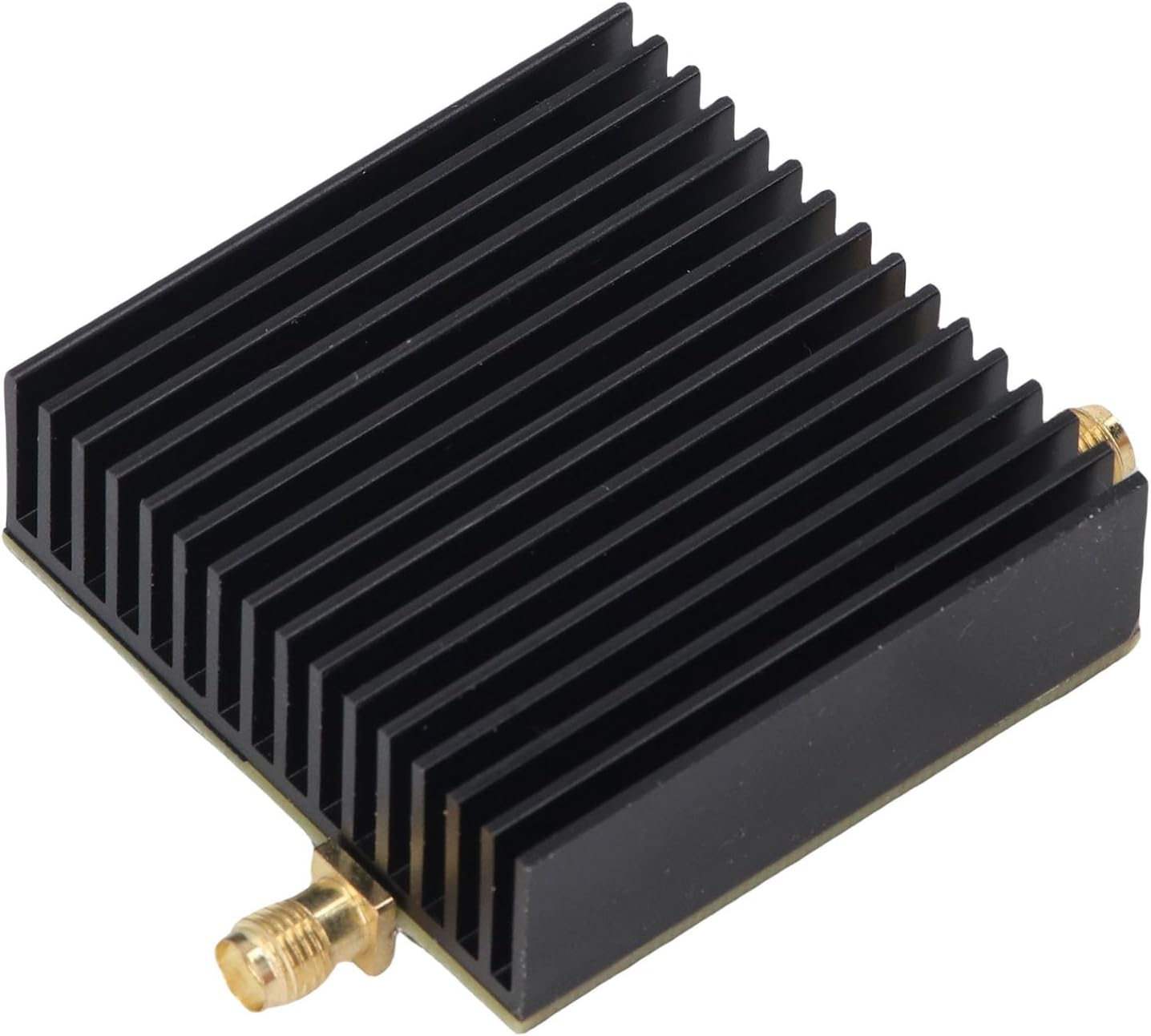 ciciglow HF Power Amplifier, RF Power Amplifier Module Radio Frequency VHF UHF 0.5-800MHz 40dB Gain 15W with Wide Input Voltage Range for Short Wave FM Broadcasting