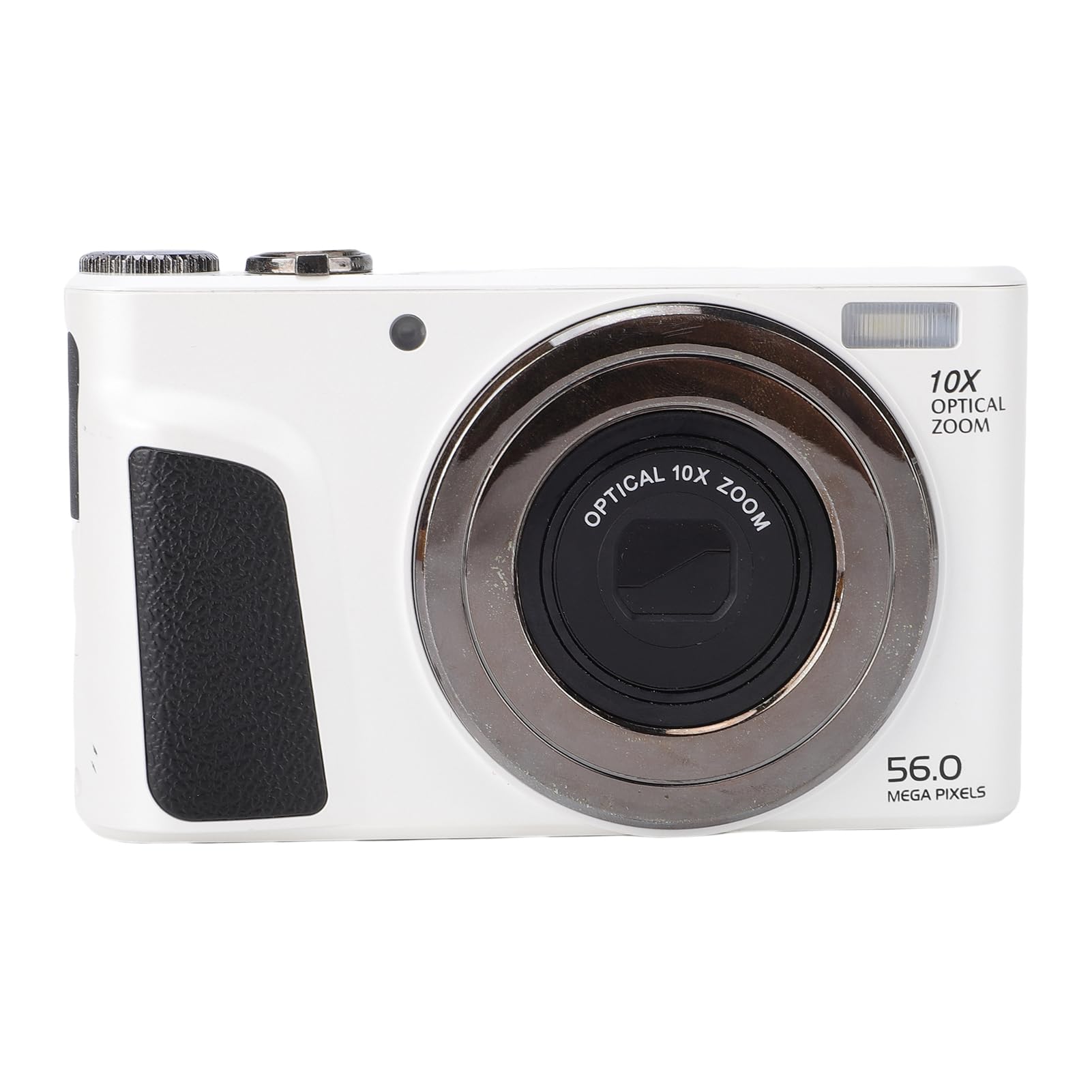 Asixxsix Cámara Digital 4K para Fotografía, Cámara Vlogging con Pantalla Abatible de 2,88 Pulgadas y Flash, Reconocimiento Facial HD de 56 MP, Zoom óptico 10x Zoom Digital 6X
