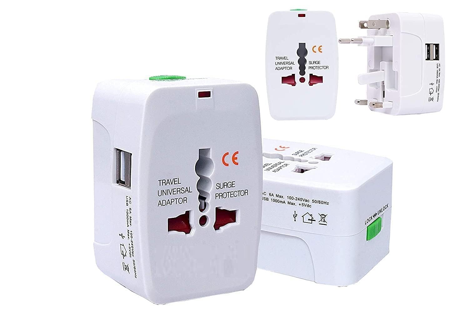 Goodmarts Portable Worldwide Universal Power Adapter Converter All in One International Out of Country Travel Wall Charger Plug for Wall Plug Input in USA EU UK France Italy Australia India Outlets-picture-41