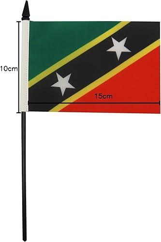 Miniatura 278 de Bandera de mesa Colombia 5'' x 8'' - Bandera de escritorio colombiana 8.3 x 5.5 in - Barra y base de plástico negro - AZ FLAG