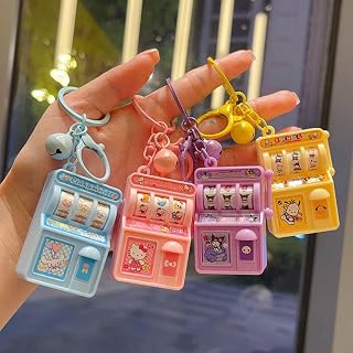 Jackpot Keychain, Mini Claw Machine Keychain Slot Toy, Slot Machine Key Chains, for Creative Festival Birthday Cake Decor ... Price In India