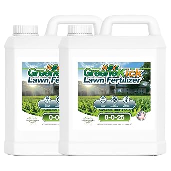 0-0-25 GreeneKick Potassium Turf Fertilizer 2 Gallons Cover 51,200-128,000 sq. ft. with 25% Potassium Carbonate