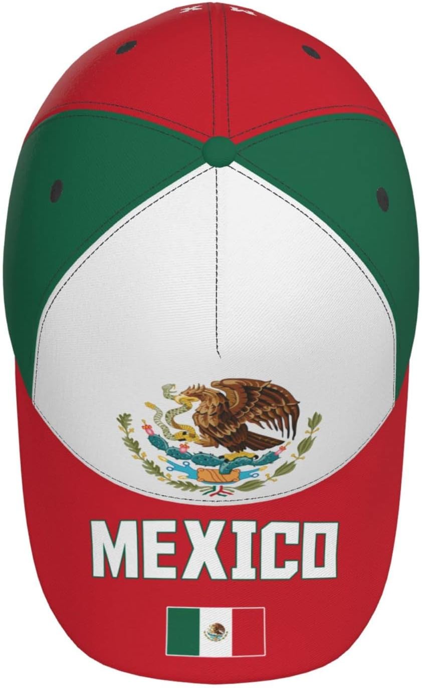 Mexico Flag Mexican Baseball Cap 3D Full Print Adult Unisex Adjustable Hat Soccer Patriotic Caps - Image 3