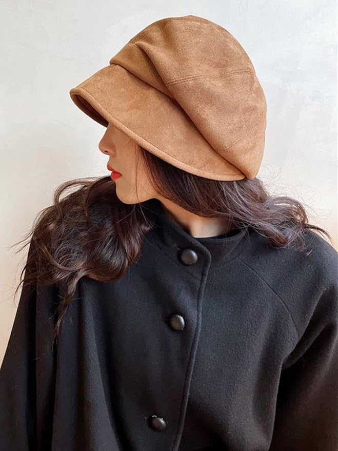 Boina visera para mujer, gorra estilo newsboy miniatura 5