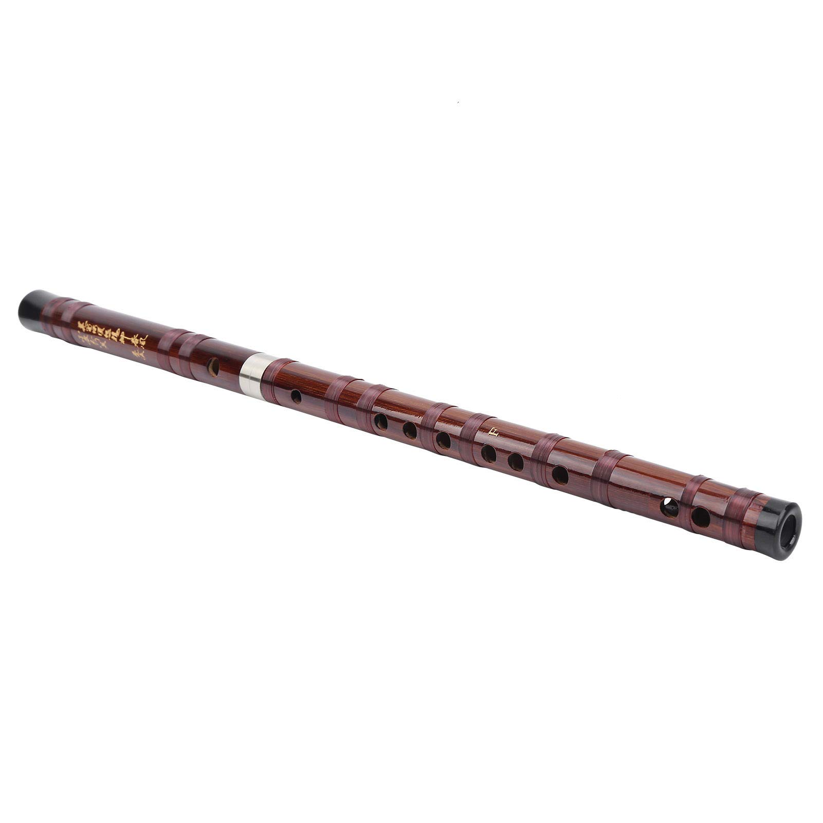 Flûte portable Dizi, clé professionnelle F Flûte en bambou universelle traditionnelle, pour chansons populaires professionnelles(Key F)