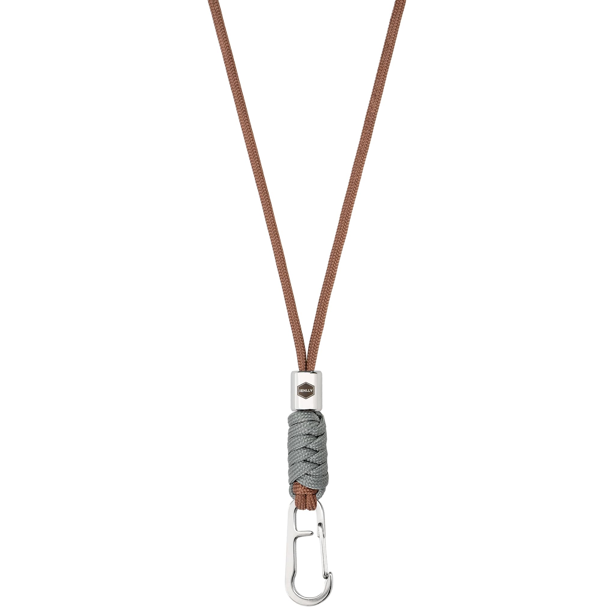 SENLLY Neck Lanyard Keychain for keys, Cell Phone, ID Badge Holder, Paracord Braided Design with Stainless Steel Hardware