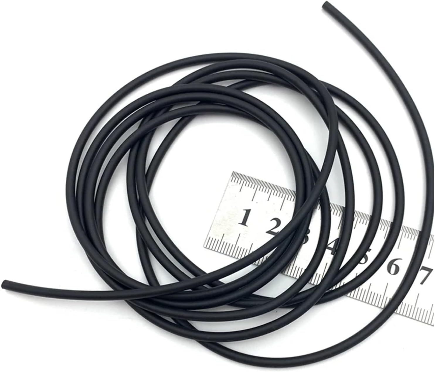 2/5/10M 2 2.5 2.65 3 3.5 4 4.5 5-10mm Solid Black Sealing Strip Oil Resistance Nitrile Rubber Round Strip Strip(5M,1MM)