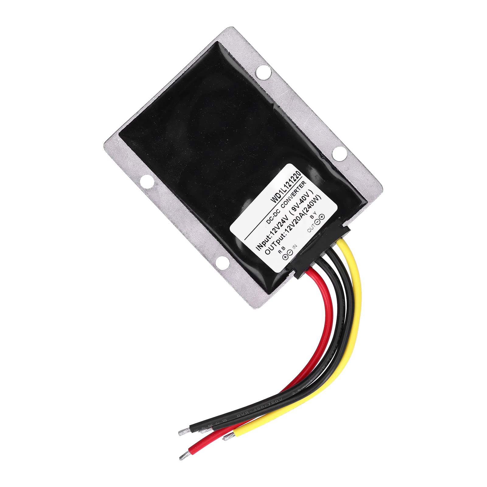 Konwerter mocy Moduł regulatora napięcia transformatora Boost 9 40 V do 12 V 20 A 240 W Wodoodporny, pyłoszczelny do kamer monitorujących Oświetlenie LED Sprzęt przemysłowy