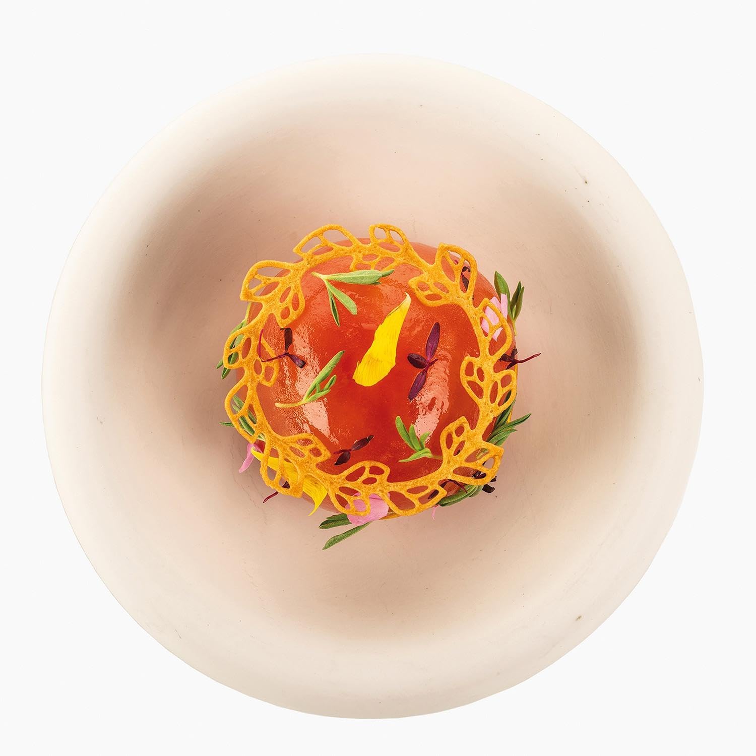 Silikomart Corona Silicone Mold with 9 Medallion Imprints + 9 Round Leaf-Garland Imprints