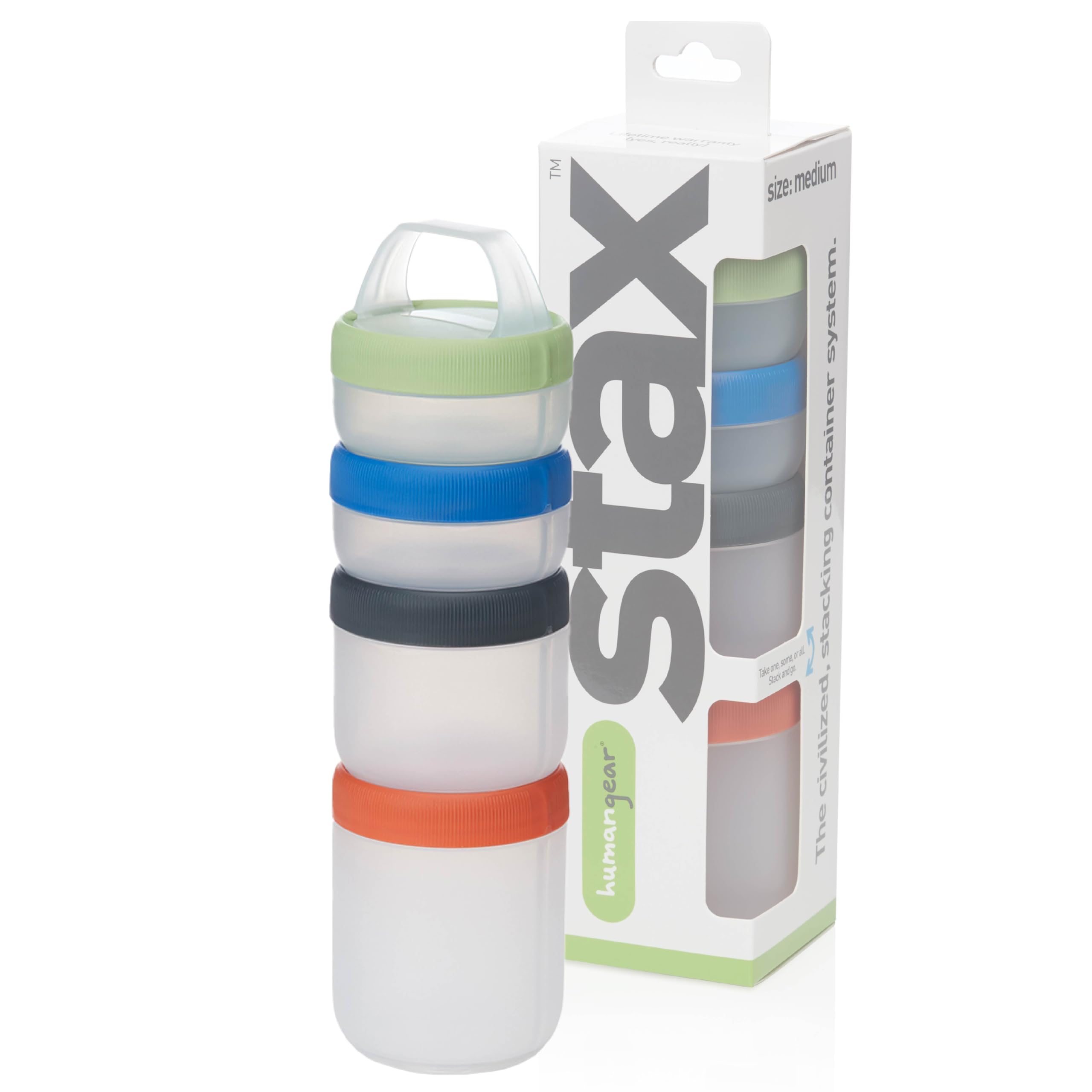humangear STAX Stackable Snack Containers