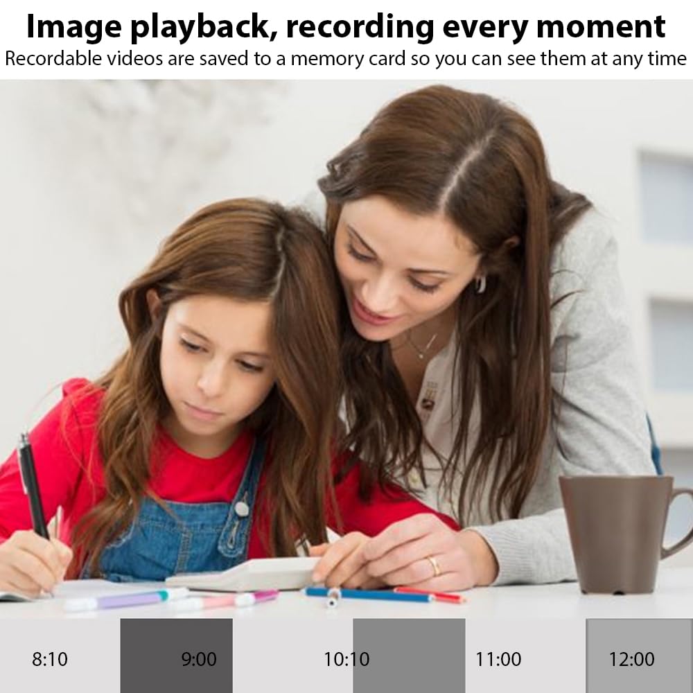 Videocitofono Wireless Telecamera 1080P WiFi Campanello Intelligente con APP IP65 Impermeabile Visione Notturna Bidirezionale Archiviazione Gratuita per la Sicurezza Domestica